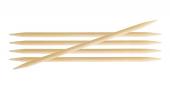 Чулочные деревянные спицы KnitPro Bamboo, длина 20 см. 8 мм. Арт.22135