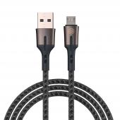 ВСЁГАЗИН Кабель для зарядки Авангард Micro USB, 1м, 3А, Быстрая зарядка QC3.0, синий