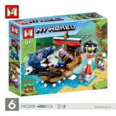 Конструктор Minger My World: Атака гигантской акулы 450 дет. (MG1219)