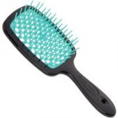 Щетка Janeke Superbrush для волос черно-голубая 20,3x8,5x3,1 см