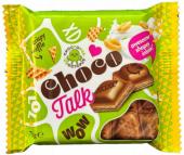 Вафли Choco Jalk с кремом какао и арахисовая начинка с кусочками арахиса в молочном шоколаде 75 гр