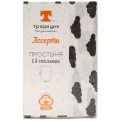 Простыня 'Ассорти' , бязь, 100% хлопок, пл. 125 гр./кв.м., 'Облака черные'