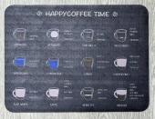 Нано коврик для сушки посуды 40-30 (Happy coffee time) (3248)