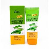 [EKEL] Крем солнцезащитный увлажняющий АЛОЕ ВЕРА Soothing & Moisture Aloe Vera Sun Block SPF 50/PA+++, 70 мл