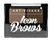 AV Двойные монохромные тени для бровей ICON BROWS 101 шатен