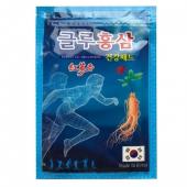 KOREAN GLU RED GINSENG Пластырь обезболивающий с глюкозамином и красным женьшенем, 20шт