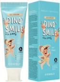 Детская гелевая зубная паста DINO's SMILE c ксилитом и вкусом пломбира, 60г, Consly