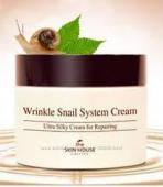 The Skin House Wrinkle snail system cream Улиточный крем анти-возрастной, 50мл