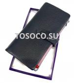 1004-20-b black кошелек женский GENUINE LEATHER натуральная кожа 18,5х9