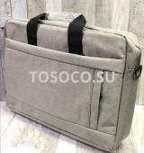 0819 gray сумка текстиль 30х40