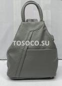 042 gray рюкзак Wifeore натуральная кожа 24x13x28