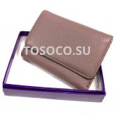 1012-20 purple кошелек GENUINE LEATHER натуральная кожа 9х12х2