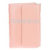 03 9929m-5 pink  кошелек GENUINE LEATHER натуральная кожа 9х12х2