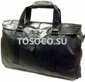 9902-1 black сумка дорожная экокожа 33х53