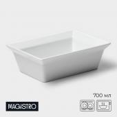 Форма для выпечки из жаропрочного фарфора Magistro White gloss, 700 мл, 17,5?13,5?5,5 см