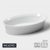 Форма для выпечки из жаропрочного фарфора Magistro White gloss, 2,5 л, 34?22?6,5 см