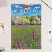 Календарь перекидной на ригеле А3 "Времена года" 2025, пословицы и поговорки, 32 х 48 см