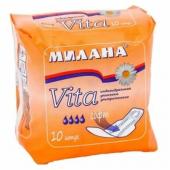 Прокладки женские  ультратонкие МИЛАНА VITA софт, 10 шт