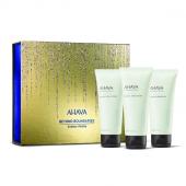 Ahava Holiday Collection МЖ Набор Endless vitality 2024 (крем для тела мин.100мл+крем для рук 100мл+гель для душа 100мл+сыворотка osmoter 6x. 0,5мл)