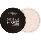 DEBORAH Пудра рассыпчатая для лица DRESS ME PERFECT LOOSE POWDER, тон: 0 Универсальный, 25г