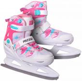 Коньки раздвижные р.36-41 GW-093 pink-mint-white RUSH ACTION