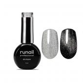 Гель-лак runail Gel Polish Cat's eye Silver, 9 мл №9771