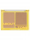 ABOUT TONE Пигментированная пудра д/контуринга Turn On Shade Shading 01 Warm Shade (Коричневый) 12г