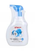 PIGEON Мыло-пенка BABY foam Soap с керамидами БЕЗ АРОМАТА возраст 0+, 500 мл бутылка с пенообразователем