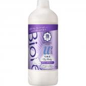 Kao Biore U Мыло-пенка для душа Foaming Body Wash Deep Clear Глубокое очищени, аромат луговые травы, сменная бутылка с крышкой 450 мл