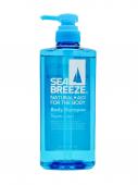 SHISEIDO Гель для душа SEA BREEZE СУПЕР охлаждающий дезодорирующий аромат мяты 600 мл бутылка с дозатором