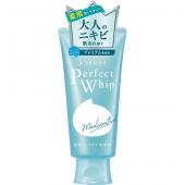 SHISEIDO Пенка для умывания Senka Perfect Whip Medicated Идеальное очищение с протеинами шелка лечебная против акне, туба 120 гр.