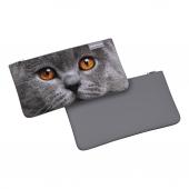 Пенал конверт ErichKrause Light 220x120мм Grey Cat