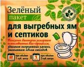 Доктор Робик" Зеленый пакет" для выгребных ям и септиков 40г /24 Россия