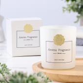 Свеча ароматическая в стакане "Aroma candle", 7х8 см, английская груша и фрезия