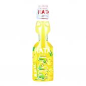 HATA KOSEN Газировка Ramune Yuzu РАМУНЕ со вкусом Юдзу, 200 мл., стеклянная бутылка со стеклянным шариком