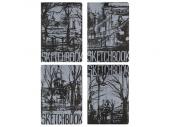 SKETCHBOOK BV, 147х210 мм, 40Л, ТЕТРАДЬ, ЧЕРНЫЙ 80 ГР, ПРОШИТЫЙ БЛОК (4 ВИДА) МИКС 2