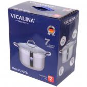 Кастрюля из нержавеющей стали VICALINA 6,3л, индукция, VL-1075