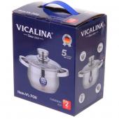 Кастрюля из нержавеющей стали VICALINA 1,9л, индукция, VL-7011