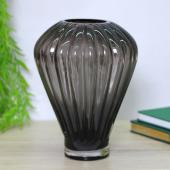 Ваза стеклянная GREY GLASS 19*25см