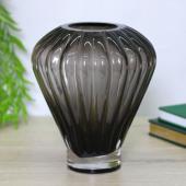 Ваза стеклянная GREY GLASS 17*20см