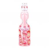 HATA KOSEN Газировка Ramune Strawberry РАМУНЕ со вкусом Клубники, 200 мл., стеклянная бутылка со стеклянным шариком