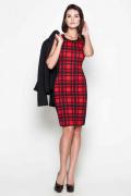Платье жен. 72%ПЭ/24%Вискоза/4%ПУ красный