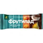Фрутилад ДЖУНГЛИ В ШОКОЛАДЕ 40 г. – батончик из фруктов с кокосовой стружкой и цукатами ананаса, залитый шоколадной глазурью