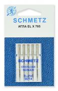 Иглы для плоскошовных машин/ хромированные Schmetz CF ELx705 90/ уп.5 игл упак. (1 упак.)