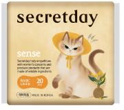 Ультратонкие дышащие ежедневные прокладки "Secretday", 20 шт.(15 cm) Sense
