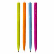 Ручка шариковая Alingar "Неон", 0,7 мм, синяя, автоматическая, грип, круглый, цветной, пластиковый корпус, картонная упаковка