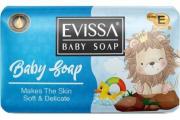 EVISSA Детское туалетное мыло в картонной упаковке, 90 гр., Синее /72 Турция