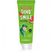 Детская гелевая зубная паста DINO's SMILE c ксилитом и вкусом арбуза, 60г, Consly