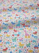 Ткань детская фланель ширина 90 см, цвет «Игрушки»