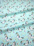 Ткань детская фланель ширина 90 см, цвет «Лошадки» 2